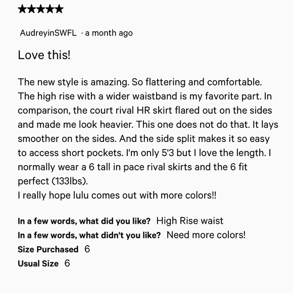 🔥LULULEMON HIGH RISE FLUTTER HEM SKIRT/SKORT-6,8,10🔥 - Picture 10 of 14